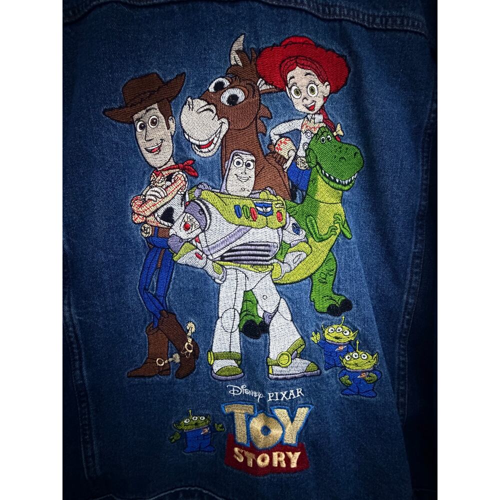 Disney Toy Story 25th Anniversary Denim Jacket Adult XL - Picture 4 of 9